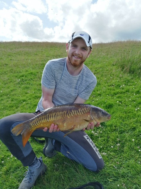 Kyle with a nice Mirror up at the specimen pond. 30/07/19