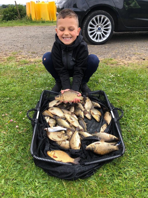 Louie with a nice bag of fish from Lane Head, peg 12. 18/05/2019