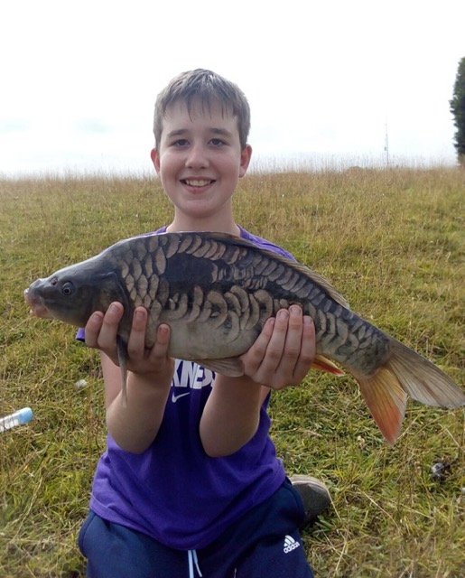 Jake with his first Mirror from Lane Head. 23/07/2018