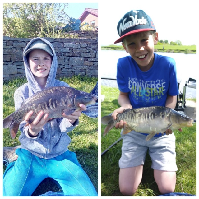 With a bit of teamwork, Cain & Zander caught these two beauties at Lane Head in peg 18. 14/05/18