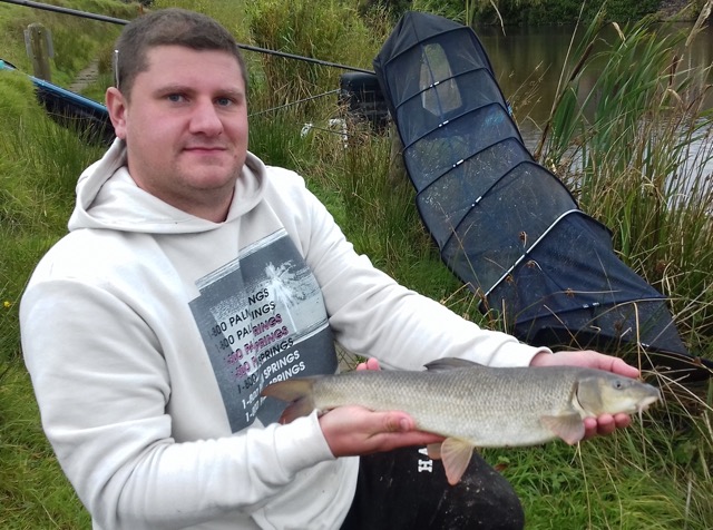 Another nice barbel caught by Tim in peg 6 at Lane Head on the 'secret' bait!