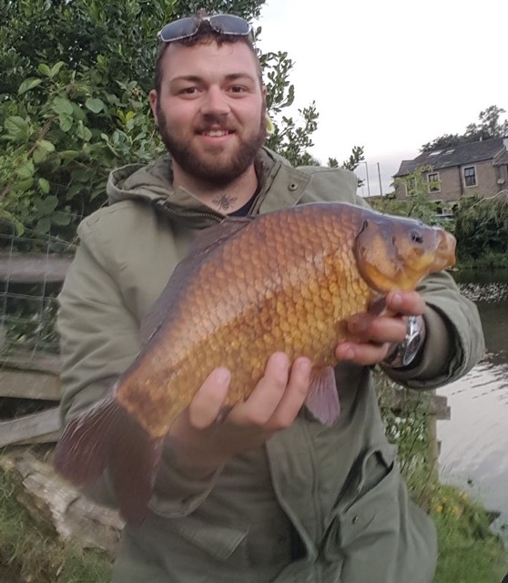 A 4lb 2.5oz Crucian caught on peg 1 at Lane, on meat by Aaron. 24/7/17
