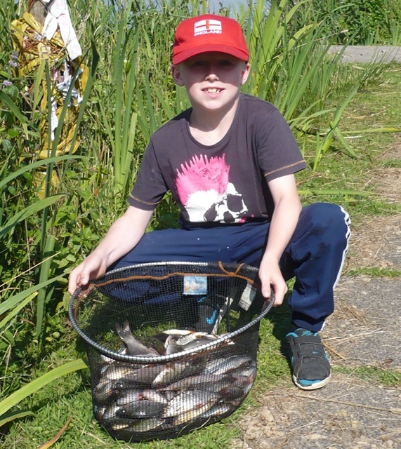 Connor Hoaken with a good catch from peg 1 at Lane Head in 2016