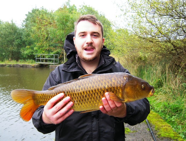 A nice carp caught by Tom from the far corner at Broadley.