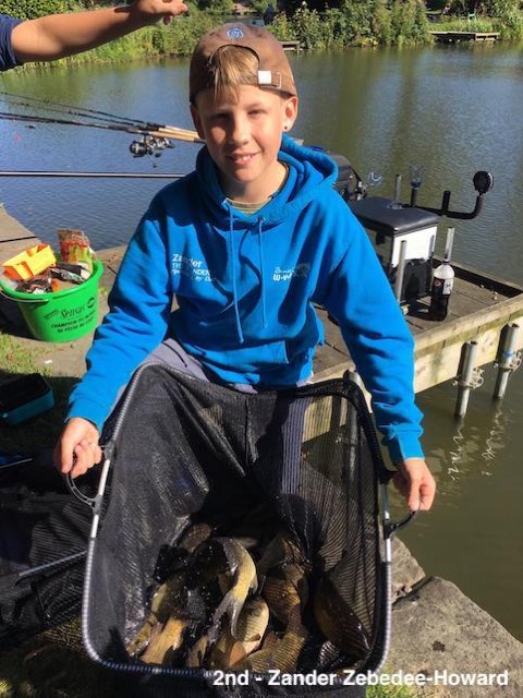 Zander came a close second with this fantastic catch in just 2 hours on feeder.